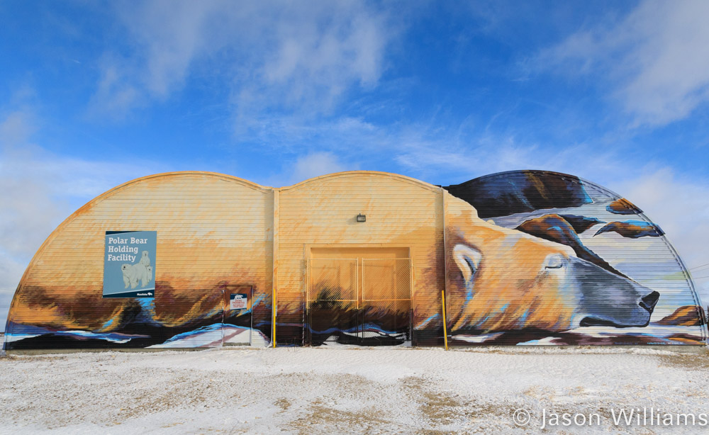 Polar bear holding facility, aka polar bear jail, outside of Churchill Manitoba.