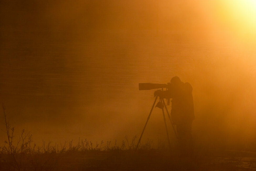 Photographer in Grand Teton National Park